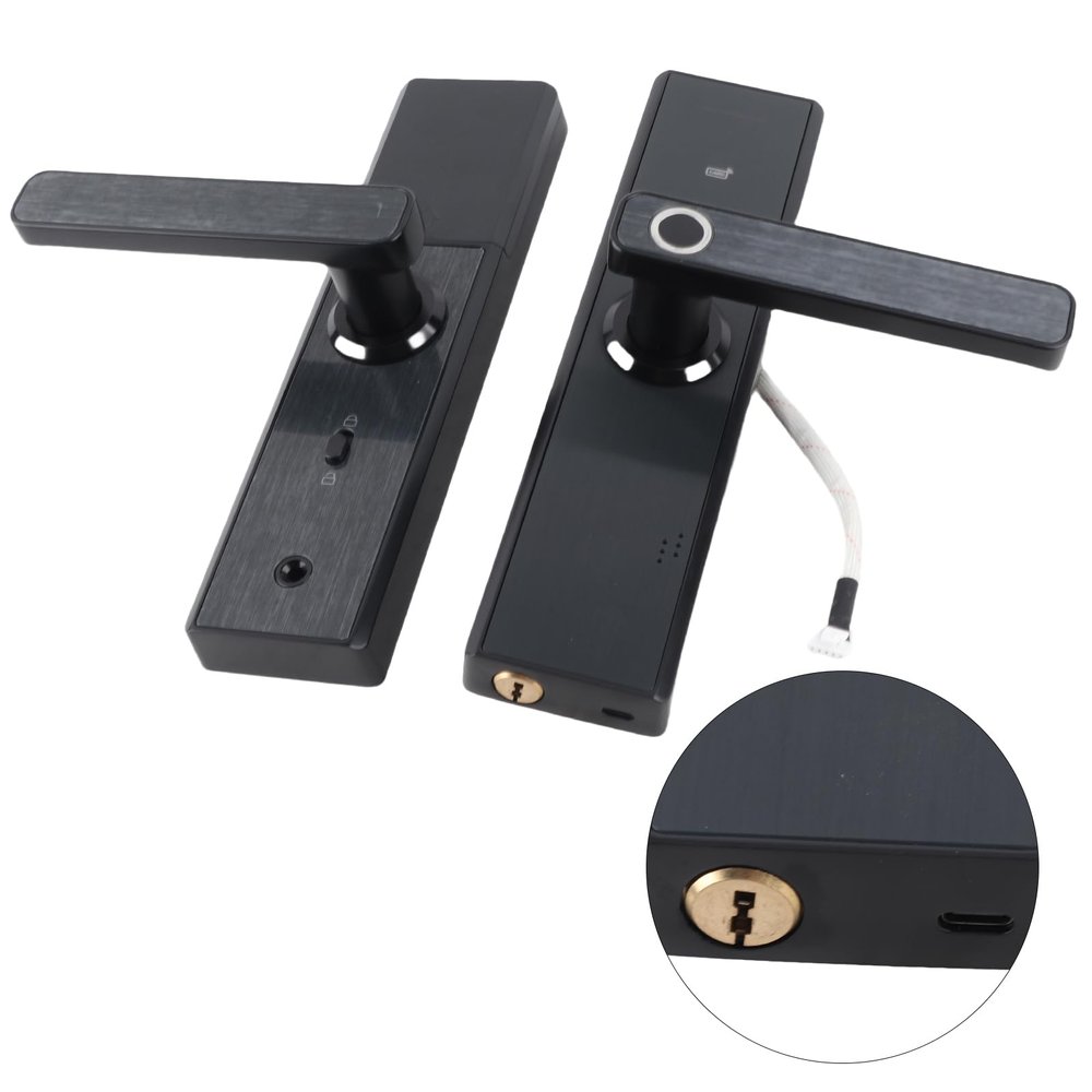 CHICIRIS Advanced Touch Screen Fingerprint Door Lock with IC Card, Smart Security Lock for Home and Office