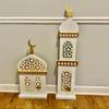 eMart4U Al Minar Masjid Structure with LED Lights & Hilal, MDF Decorative Lighting for Home & Mosque (White Masjid Minar) view 3