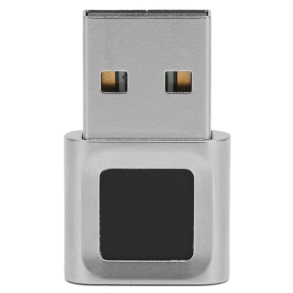 DirectNine Basics USB Fingerprint Reader, 360 Degree Touch Fast Matching High Sensitivity Hello Fingerprint Sensor with Zinc Alloy Material for 10 11 32 64 Bits Laptop Computer