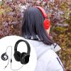 BaotyJie Headphone,Professional Covenient Lightweight Sturdy Wired Portable Outdoor Over The Ear Spring Cable, Style A view 3