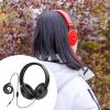 BaotyJie Headphone,Professional Covenient Lightweight Sturdy Wired Portable Outdoor Over The Ear Spring Cable, Style B view 4