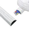 Aluminum Alloy Decor Cable Concealer, Floor Cord Covers for Wires 12 36 60 72 79 in Length, Half Round Metal Cord Cover for Home/Conference Room/Cinema(A- 1 PC,L x Outer Width 24in x 2in) view 1