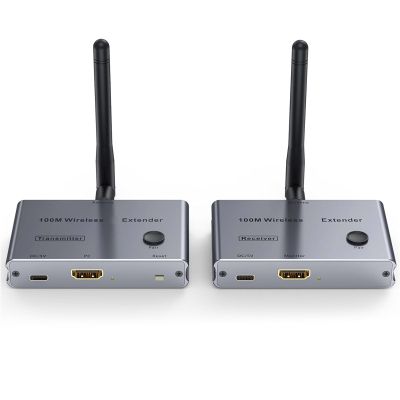 Yunseity Wireless Sound Adapters Kit, 4K 30Hz Transmitter Receiver 100M Low Latency for Home Theater Speaker, Dual Band Wireless Adapter Kit with 5.3 Receiver