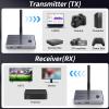 Yunseity Wireless Sound Adapters Kit, 4K 30Hz Transmitter Receiver 100M Low Latency for Home Theater Speaker, Dual Band Wireless Adapter Kit with 5.3 Receiver view 2