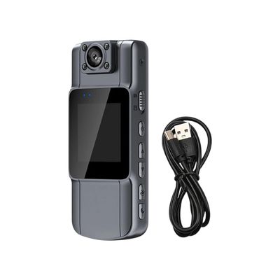 4K UHD Mini Body Camera with Audio and Video Recording 150Wide Angle 180Lens Rotatable 7 Hour Buttreri Life VVi - Fii Video Camera W