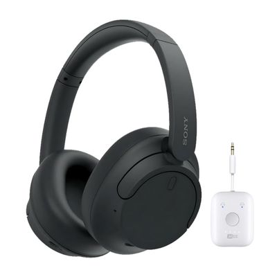 Sony - WHCH720N Noise CANCELING Headphones with Wireless Audio Adapter - Black