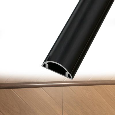 1 1/5in 2in 2 4/5in Width Large Capacity Floor Cable Cover, Cables Management Hide Cords On Floor, Metal Cable Shield Cord Cover for Businesses(B- 1 PC,L x Outer Width 36in x 2.8in)
