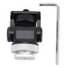 Hot Shoe Mount Holder, C Flash Bracket, Dam with Wrench, 1/4 Inch S for Phone Flash , Weight Aluminum y Stand for DSLR Cs (Black and Silver) view 1