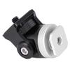 Hot Shoe Mount Holder, C Flash Bracket, Dam with Wrench, 1/4 Inch S for Phone Flash , Weight Aluminum y Stand for DSLR Cs (Black and Silver) view 2