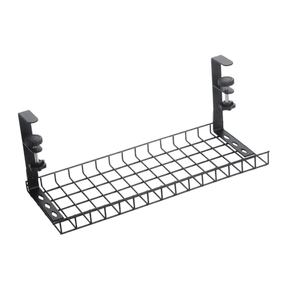 BaotyJie Cable Management under Desk Tray Adjustable Carbon Steel Cable Raceway for Kitchen
