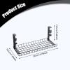 BaotyJie Cable Management under Desk Tray Adjustable Carbon Steel Cable Raceway for Kitchen view 4