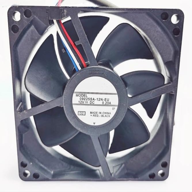 09225SA-12N-EU DC 12V 0.20A 92x92x25mm 4-Wire Cooling Fan