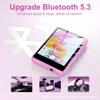 128GB MP3 Player with Bluetooth Pink- SWOFY M4 Music Player with Bluetooth 5.4, 2.4" Portable HiFi MP3 Player with FM Radio, HD Speaker, E-Book,Voice Recorder, Digital Music Player Earphones Included view 3