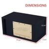 10" Single Slot ported bandpass sub Box Speaker Box subwoofer Enclosure Stereo car Audio Home Audio view 4
