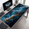 Mouse Pad Abstract Gaming Mouse Pad Black Computer Desk Mat Keyboard Mat with Stitched Edges Waterproof Anti-Slip Rubber Base Smooth Surface PC for Home Office Accessories 48x24x0.12inch PjY10108 9-9 view 1