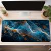 Mouse Pad Abstract Gaming Mouse Pad Black Computer Desk Mat Keyboard Mat with Stitched Edges Waterproof Anti-Slip Rubber Base Smooth Surface PC for Home Office Accessories 48x24x0.12inch PjY10108 9-9 view 2