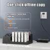120TB Hard Drive Enclosure Copier, 5 Bay HDD Enclosure, 5Gbps Transfer Speed, Offline Cloning Operation, USB 3.0 High-Speed Transfer Interface, Clone Progress Display, for 2.5" 3.5" SATA SSD/HDD view 2