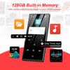 128GB MP3 Player with Bluetooth 5.3 - SWOFY D50 Music Player with Built-in HD Speaker, FM Radio, Voice Recorder, HiFi Sound, E-Book, Earphones Included view 2