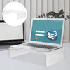 Cabilock Ergonomic Acrylic Monitor Riser Stand for Desk Stable Laptop and Computer Screen Elevation Transparent Desktop Organizer for Home Office Use view 3