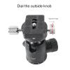 720 Panoramic Head, SLR C Tr Head, 360 Rotating Photography with Plate, Aluminum y Video DSLR Cs and view 2