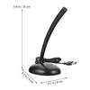 BESPORTBLE USB Desktop Microphone Material Computer Mic for Interactive Streaming Online Classes Voice Chat with Noise Reduction Compatible with Laptop view 4