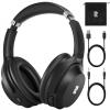 Active Noise Cancelling Headphones, Wireless Over-Ear Bluetooth Headphones ANC, Hi-Res Audio, 60H Playtime, Deep Bass, 3.5MM Cable, Memory Foam Ear Cups for Work/Travel/Home/Office view 1