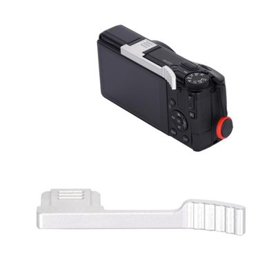 YUULNMOP Metal Hot Shoe Thumb Up Rest Hand Grip Compatible for Ricoh GR4 GR IV,Ergonomic Hot Shoe Cover Handle for Enhanced Stability, Secure Grip One-Handed Shooting Fit for GR4 Camera (White)