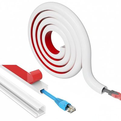 78" Extra Long Wall Cord Cover - Self-Adhesive Flexible Cable Raceway, Wire Hider for TV Mounts, Home Office Cord Concealer (Single Cord Design)