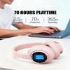 KVIDIO Hybrid Active Noise Cancelling Headphones, Wireless Bluetooth Headphones Over Ear with Mic, 70H Playtime, Transparency Mode, Hi-Fi Stereo Sound, Deep Bass Headsets for Phone PC view 3