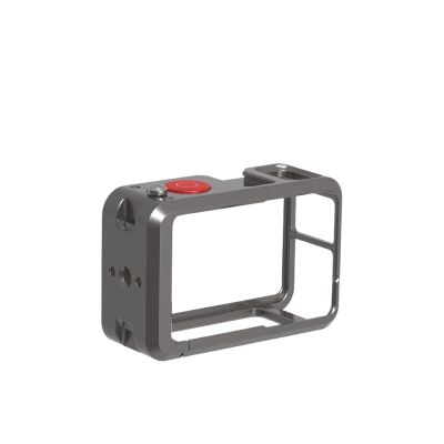 Compatible for DJI OSMO Action 3/4/5 Pro - Aluminum Alloy Frame Case, Double Cold Shoe Protective Shell