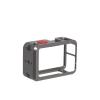 Compatible for DJI OSMO Action 3/4/5 Pro - Aluminum Alloy Frame Case, Double Cold Shoe Protective Shell view 1