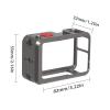 Compatible for DJI OSMO Action 3/4/5 Pro - Aluminum Alloy Frame Case, Double Cold Shoe Protective Shell view 4