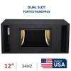 12" Dual Slot ported bandpass sub Box Speaker Box subwoofer Enclosure Stereo car Audio Home Audio view 2