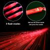 NUDALA 48 PCS Red Green Glow Fiber Wands Sticks LED Light Wands 3 Modes Flashing Fiber Optic Light Rod Bulk Fiber Optic Wands for Clubs Bar Birthday Concert view 3
