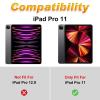 for iPad Pro 11 Inch Case (M5) 2025/ (M4) 2024 (Model: A3357,A3358,A3359,A2836/A2837/A3006),Slim Soft Shockproof TPU Silicone Protective Back Shell Case for iPad Pro 11",Sunflower Butterfly view 2