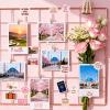 Eclazul Pink Vision Board Supplies - 50 Pcs Travel Motivational Scrapbook Stickers Bulk for Adults Women Girls Journal Planner Affirmation Inspirational Decals Gift for Book Water Bottle Keyboard view 2