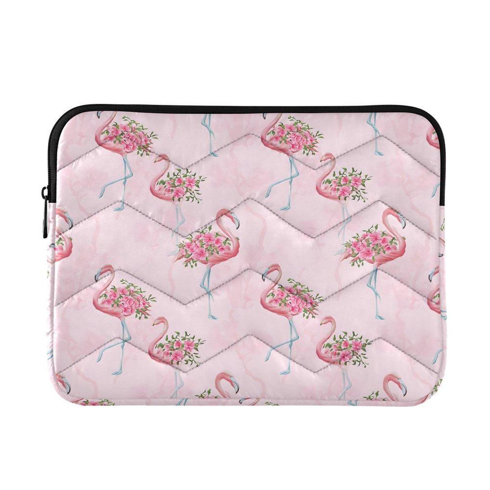WEIYEKO Flamingo Flower Blossom Floral Laptop Sleeve 13 inch 13.3 inch Notebook Case Laptop case