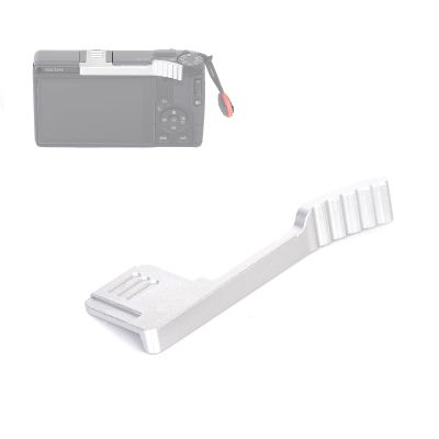 SZZCNOX GR4 Thumbs Up Grip for RICOH GR IV GRIV GR4 Camera Metal Hot Shoe Thumb Up Rest Hand Grip, Anti-Slip Wave Thumb Support Enhanced Grip for One-Handed Photography (Silvery)