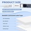 10-Pack TZ Tape 24mm 0.94" Laminated White Compatible for Brother P Touch Label Tape TZe-251 TZ-251 TZe251 TZ251 1 Inch Refills for Ptouch PT-D600 PT-D610BT D410 D400 Label Maker view 2