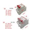 1PCS DZ47 400V 1-4P 3-125A C Type Mini Circuit Breaker MCB Short Overload Circuit Protector 35mm Din Rail Mount Breaking Capacity 6KA(2,6A) view 2