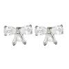Glittering Bows-Shaped Headphone Accessory Alloy Clip with Secure Music Device Attachment (115 Chars) Zirconia Headphone Clasps view 1