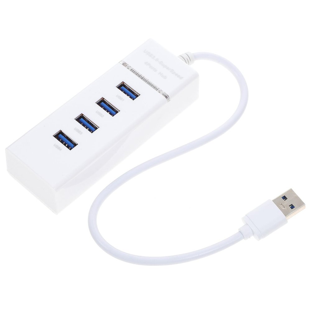 DECHOUS USB Hub 4-Port Splitter with Overload Protection Adapter for Laptop Desktop Keyboard Mouse Flash Drive Compatible with Windows Vista XP