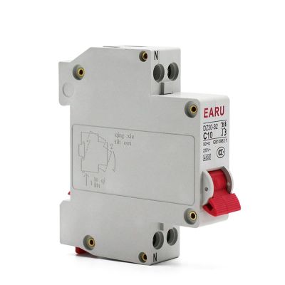 10pcs 10A DZ30-32 DPN 1P+N Mini Circuit Breaker MCB Din Rail Mounting Cutout Miniature Household Air switches Circuit Protector