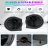 POKIAUTO Rear Seat 6.5'' Speaker Pods for Can Am Maverick X3 XDS XRS MAX Turbo RR 2017-2026 Accessories, Seat Rear 6.5in Speakers Enclosures Holders Mounts for Can-Am X3, One Pair view 4
