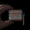 Patterit for AirPods Pro 3 Case, Shockproof Wooden Cover with Quick Released Keychain for AirPods Pro Case 3rd Generation (2025) Compatible with Wireless Charging, (Mandala Harmony) Walnut view 2