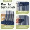 10x10FT Navy Blue Tulle Backdrop Curtains for Wedding Parties,2 Pack Sheer Photo Backdrop Curtains Ceiling Drapes for Birthday Party Baby Shower,Arch Fabric Background with Rod Pocket view 2