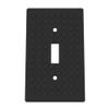 Building Brick Light Switch Cover Plate - Compatible with Standard Construction Blocks - Single Switch (Matte Charcoal) view 1