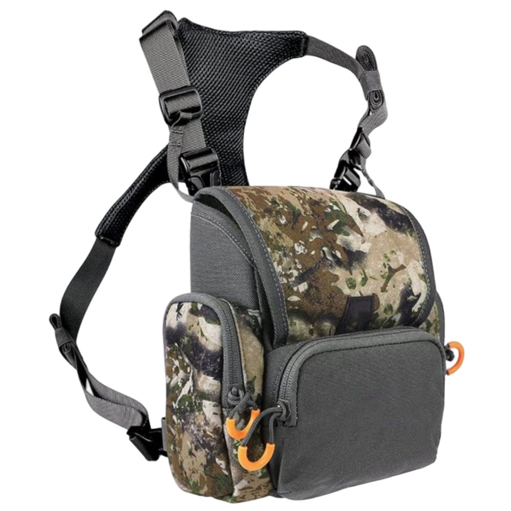 Binocular Harness Chest Pack, Adjustable Hunting Chest Pack with Multi-Pocket, Hunting for Adults, Camouflage