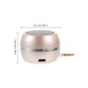 GALPADA Mini Desktop External Speaker with Aux Input USB Rechargeable Portable Bass Loudspeaker for Phones Tablets Laptops with Shell and Mesh Protection view 4