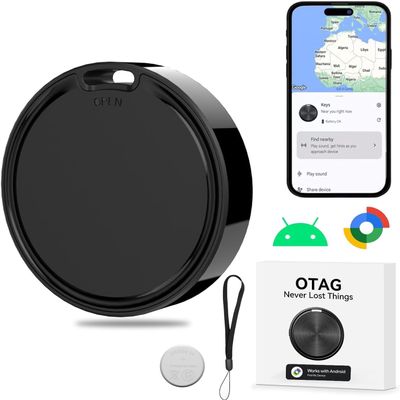Bluetooth Tracker for Android,Keys Finder and Item Locator,Item Locator Works with Google's Find My Device App(Find Hub),Smart Tracker Tag for Keys,Suitcase,Backpack 1Pack